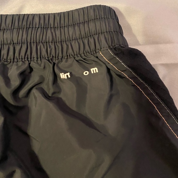 Grey Adidas Wind Breaker Sweatpants with Peach font and details - Picture 5 of 5